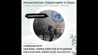 Webinar The Humanitarian Catastrophe in Gaza with UNRWA [upl. by Kennith]