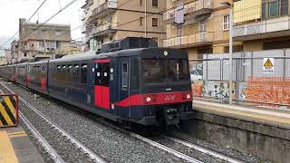 EAV circumvesuviana train from Naples to Sorrento non stop thru Ercolano Station 28072023 train [upl. by Eilla]