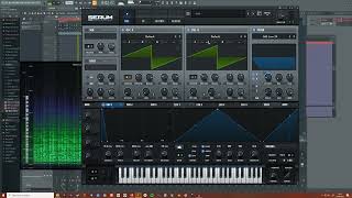 Simple Saw Pluck in Serum [upl. by Airdnaxela]