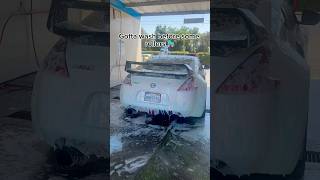 Gotta wash before the rollers trending 370z automobile subscribe viralvideo shortsyoutube [upl. by Noyr]