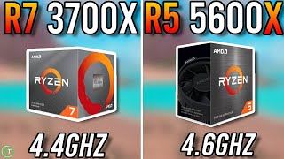 Ryzen 7 3700X vs Ryzen 5 5600X  Tested in 2024 [upl. by Anivlem177]