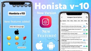 honista version 10 new update 🥳 New features and settings 🤩 honista iphone story settings [upl. by Jed]