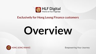 HLF Digital  Access Digital Financial Services 247 securely For Hong Leong Finance customers [upl. by Sieber596]