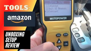 Motopower Car Diagnostic Tool Code Reader Demo Unboxing Setup [upl. by Nyrad355]