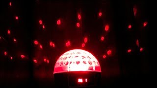 Crystal Magic Ball LED Light  Demo [upl. by Neelav]