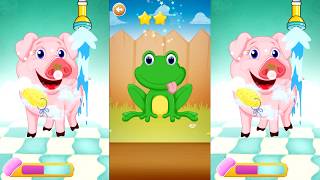 Animals Puzzle and fun games for Kids  by Abuzz   Educational game teaching animal names [upl. by Norraj]