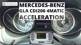 MercedesBenz GLA 200 CDI 4MATIC 136 hp  acceleration 0100 kmh [upl. by Sobel]