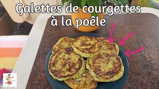 Galettes de courgettes cuites à la poêle [upl. by Dimitri]