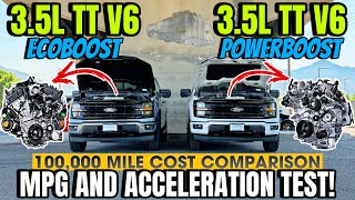 2024 Ford F150 EcoBoost VS PowerBoost MPG amp 060 Comparison You Wont Believe How Close It Was [upl. by Annoved693]