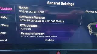 23 Kia Sportages Hybrid October Software update installation [upl. by Hgielime432]