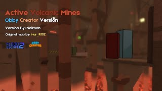 Active Volcanic Mines  Obby Creator Version [upl. by Airetak]