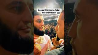 Khamzat Chimaev vs Robert Whittaker faceoff mma ufc308 faceoff khamzatchimaev robertwhittaker [upl. by Schaaff]