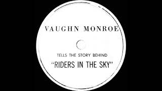 1949 Special DJ Promo 78 Vaughn Monroe Tells The Story Behind “Riders In The Sky” poor quality [upl. by Coates]