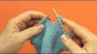 Yarn Over Twice After A Knit Stitch And Before A Knit Stitch [upl. by Lectra]