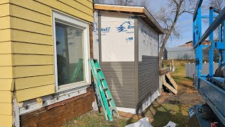 1890s House Addition siding planning up above out back and demo siding [upl. by Anirehtac]