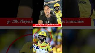 CSK Message For Other Franchise Before IPL cricket cricketshorts [upl. by Irbmac56]