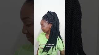 Jumbo twist hair tutorial naturalhair jumbotwist shorts [upl. by Arv235]