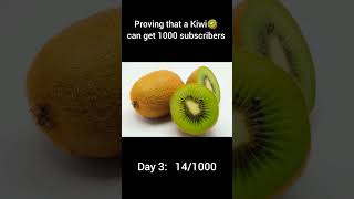 Proving that a Kiwi 🥝 can get 1kDay 3shorts challenge [upl. by Grannias]