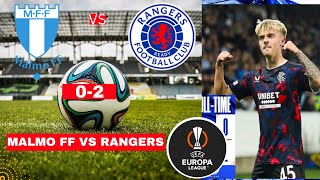 Malmo FF vs Rangers 02 Live Stream Europe League UEFA Football UEL Match Score 2024 Highlights FC [upl. by Nahama335]