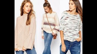 Вязание Спицами для Женщин  Модные Джемпера 2019  Fashionable Sweaters  Modische Pullover [upl. by Frazier]