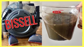 Bissell Spot Clean Pro DEEP CLEAN Carpet Couches Cars Rugs amp MORE  Andrea Jean [upl. by Elynad]