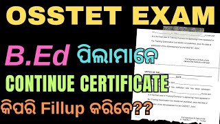 OSSTET formfillup  OSSTET Exam date  OSSTET Syllabus  OSSTET Information  OSSTET PYQ [upl. by Enilatan555]