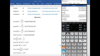 Funciones Trigonométricas e Inversos en la calculadora HP PRIME [upl. by Ronacin688]