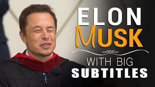 Elon Musk Caltech Commencement Speech Big English Subtitles amp HD [upl. by Rosen463]