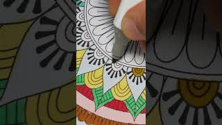 MANDALA A TODO COLOR PARTE 4 Oddylsatisfaying drawing asmr [upl. by Mashe]