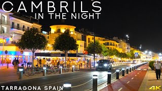 Tiny Tour  Cambrils Spain  Visit Cambrils in the night  July 2021 [upl. by Sedda754]