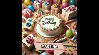 MARTINA Happy Birthday to You  May your wishes come true [upl. by Nerti]