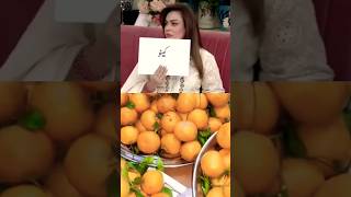 😮Sadia Imam ne orange 🍊 ko store Krny ka trika bta diahow to store orange shorts youtubeshorts [upl. by Pelmas151]