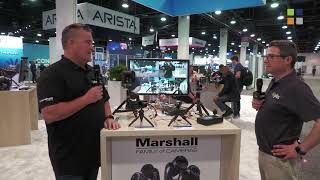 Marshall CV605 PTZ Camera and CVPTHEAD Micro PanTilt Head at NAB 2022 [upl. by Issirk73]