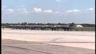 2005 McGuire AFB Open House  US Navy Blue Angels  Part 1 [upl. by Nalaf]