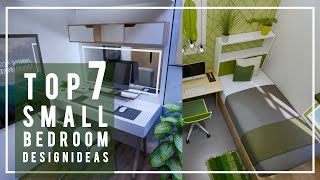 TOP 7 SMALL BEDROOM DESIGN IDEAS AND DECORATING SMALL ROOM INSPIRATION [upl. by Nbi919]