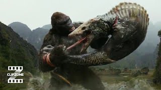 Kong Skull Island  Kong Vs Skullcrawler  ClipZone High Octane Hits [upl. by Spanjian]