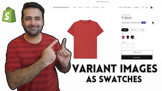 How To Use Variant Images As Swatches in Shopify Without App [upl. by Chura]