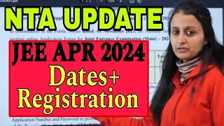 APRIL ATTEMPT DATES  Registration Opens  JEE MAINS 2024  NEHA AGRAWAL nehamamsarmy jee2024 [upl. by Zeni635]