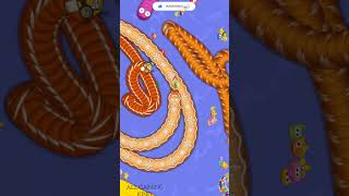 Worm zone game play video wormszone trending gamingshorts videoshortsfeed [upl. by Atiekan]