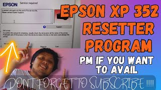 HOW TO RESET EPSON XP 255 XP 257 XP 352 XP 355 XP 452 XP 455 USING ORIGINAL RESETTER NO72 [upl. by Atikahc]