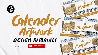 Calendar Artwork Design Tutorials stepbystep [upl. by Ymeon730]