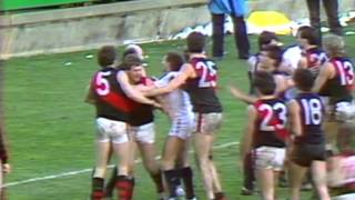 Essendon Player Throws Away Doulls Headband [upl. by Cromwell159]