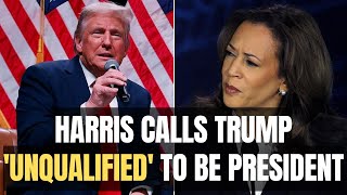 Harris Calls Trump Unqualified To Be President After His Violent Comments Towards Cheney [upl. by Etireugram]