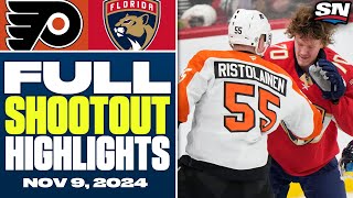 Philadelphia Flyers at Florida Panthers  FULL Shootout Highlights  November 9 2024 [upl. by Areemas735]