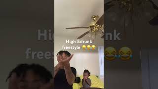 HIGH amp DRUNK FREESTYLE drunkfreestyle funny lousiana comedy high drunkfreestyle drunk [upl. by Jaclin]