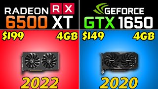 RX 6500 XT vs GTX 1650 GDDR6  PCIe30 and PCIe40  1080p Gaming Benchmarks [upl. by Thrift252]