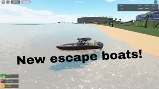 Roblox Car Crushers 2  New energy core boat escape [upl. by Eekcaj]