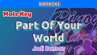 Part Of Your World by Jodi Benson Karaoke  Male Key [upl. by Lainahtan]