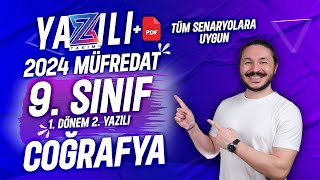 9SINIF COĞRAFYA 1DÖNEM 2YAZILI SINAVI 🔴 2 ÖRNEK [upl. by Ciapas749]