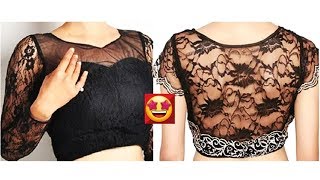 Beautiful Saree blouse designs 👌👌 Know the best blouse trends [upl. by Ahtebat]